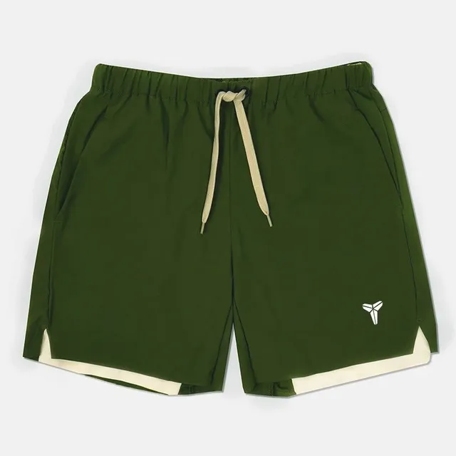 Kobe Performance Shorts Olive with Cream Trim