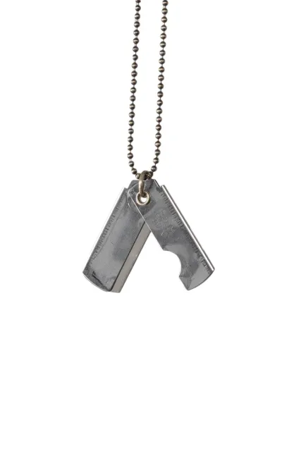 Chrome Hearts Dog Tag Necklace Sterling Silver