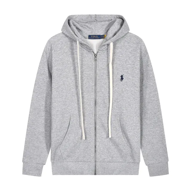Polo Ralph Lauren Full-Zip Hoodie Heather Grey