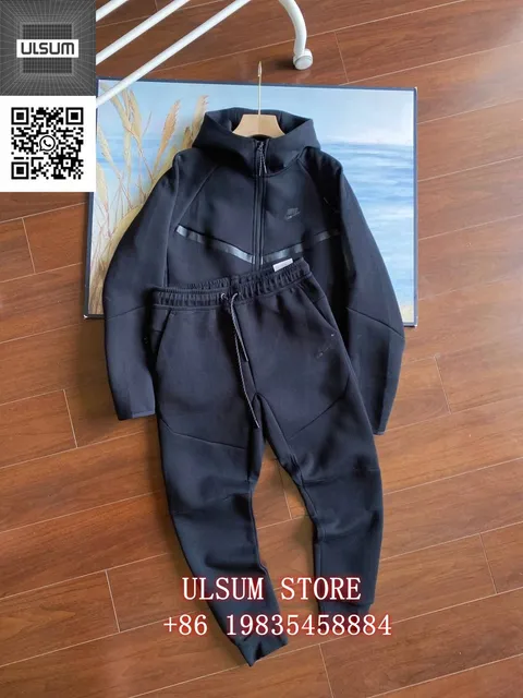 Nike Tech Fleece Hoodie and Joggers All Black