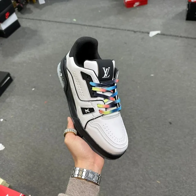 Louis Vuitton LV Trainer Rainbow Laces