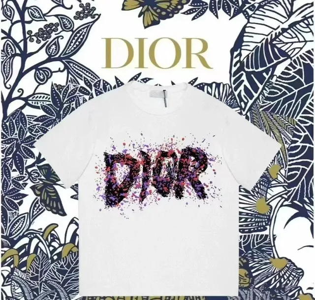 Dior Graphic T-Shirt Splatter Logo