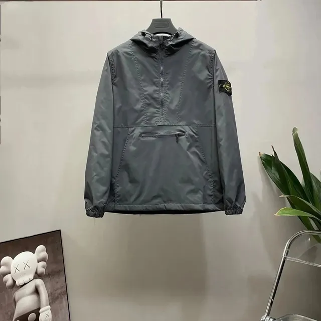 半拉链灰色