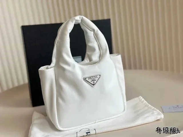 Prada Re-Nylon Mini Tote Classic Triangle Logo