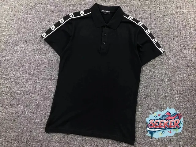 Dolce & Gabbana Polo Shirt GG Tape Sleeve