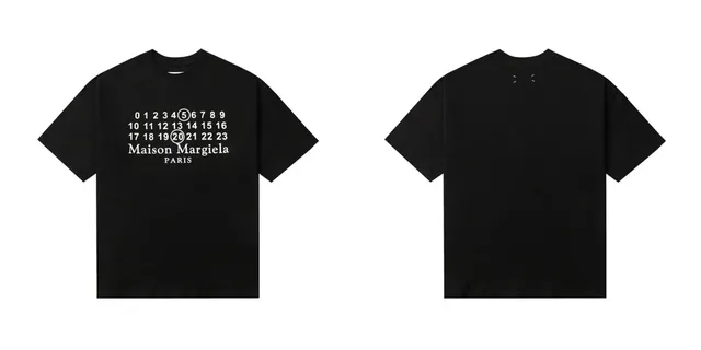 Maison Margiela Numbered Logo Tee Numeric Print