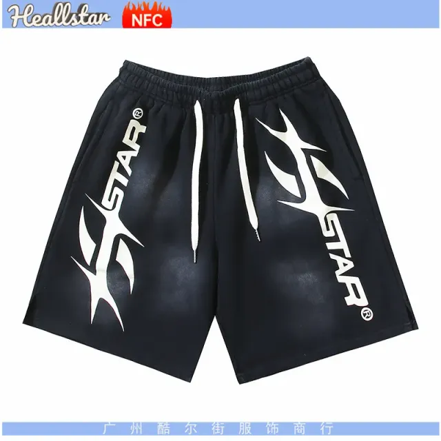 Hellstar Graphic Shorts Star Logo Print