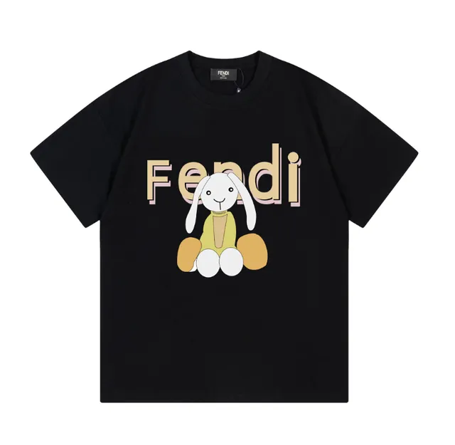 Fendi Graphic T-Shirt Bunny Logo