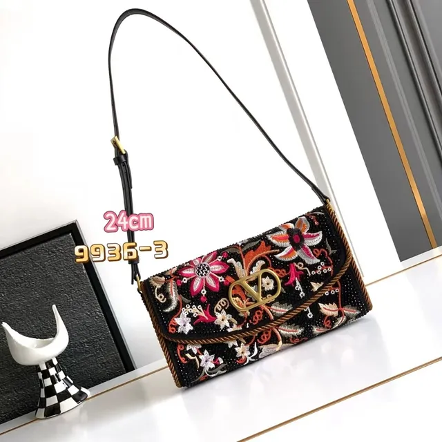 Valentino B22 Floral Embroidered