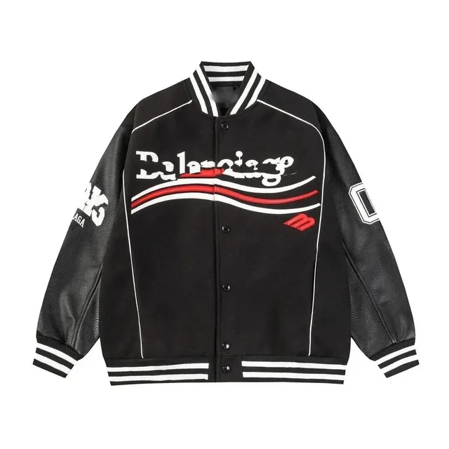 Balenciaga Varsity Jacket Logo-Embroidered