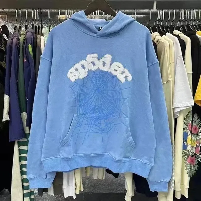 Sp5der Hooded Sweatshirt Spiderweb Embroidery