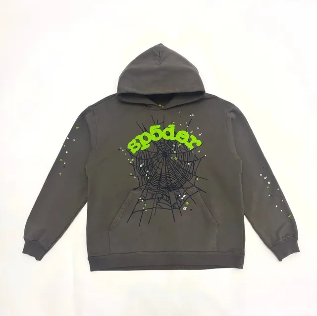 Sp5der Spider Hoodie Web Print with Stars