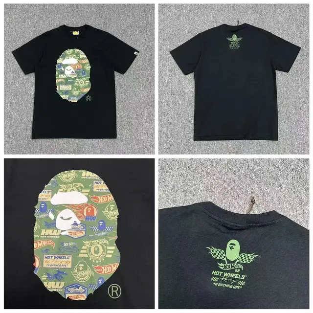 BAPE Shark Tee Hot Wheels Camo