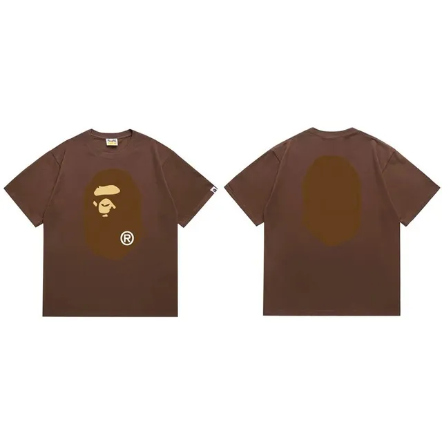 BAPE Shark Tee Brown Ape Head