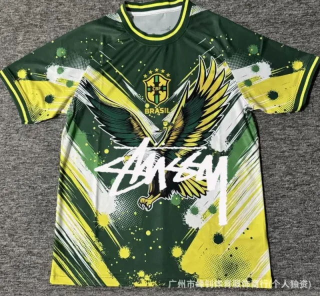 Stüssy × Nike Brazil Jersey Eagle Graphic