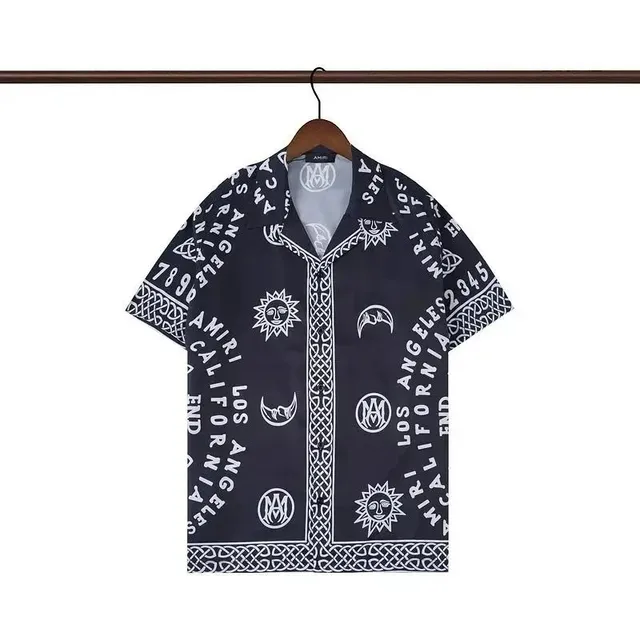 Amiri Printed Camp Collar Shirt Los Angeles Motif