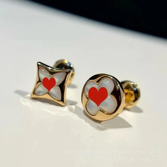 Van Cleef & Arpels Alhambra Earrings Heart Motif
