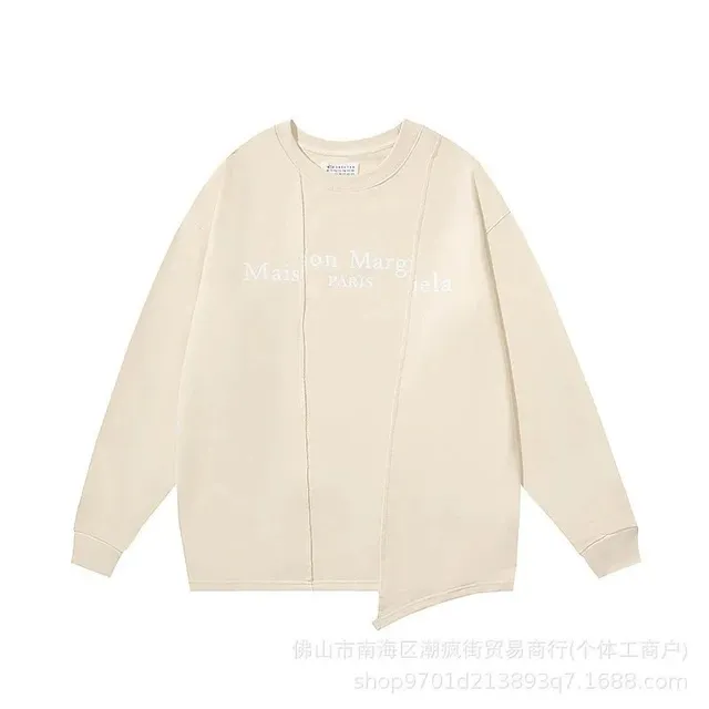 杏色不规则圆领17