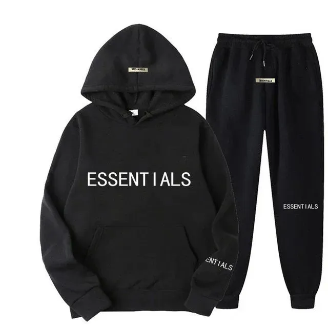 Fear of God Essentials Hoodie and Joggers Set Essentials Logo