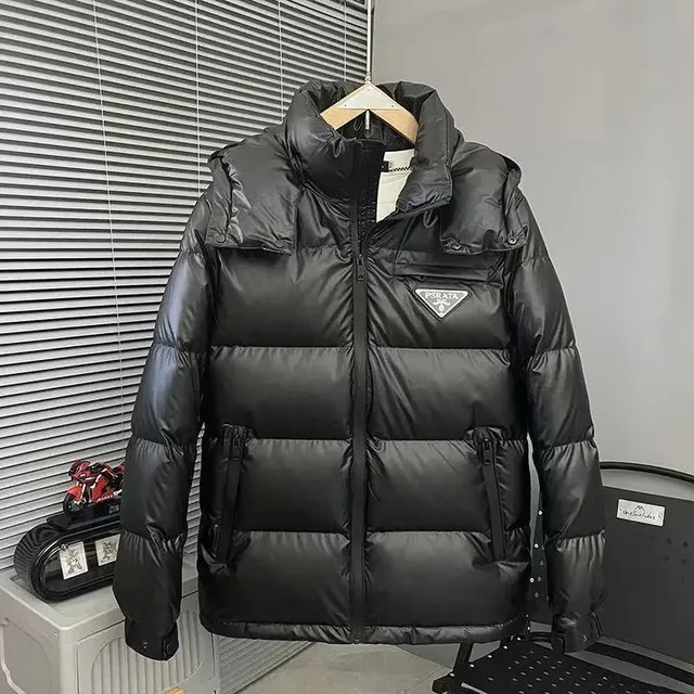 Prada Linea Rossa Puffer Jacket Matte Black