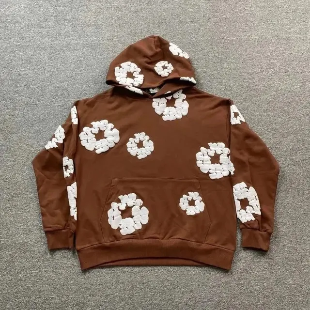 Denim Tears Hoodie 3D Flower Print