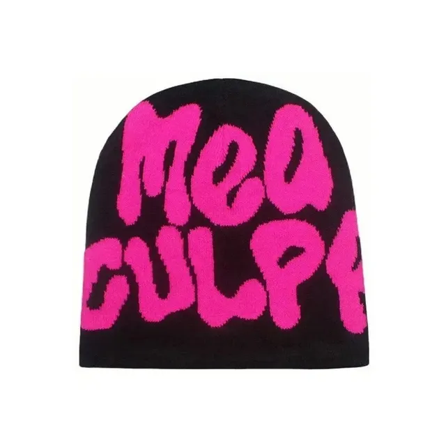 Knit Beanie Mea Culpa Logo