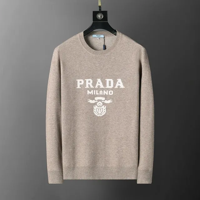 Prada Logo Knit Sweater Milano Shield
