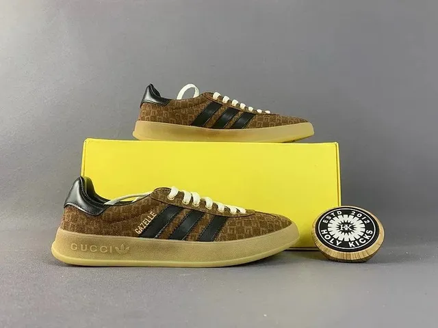 Adidas × Gucci Superstar GG Monogram Brown