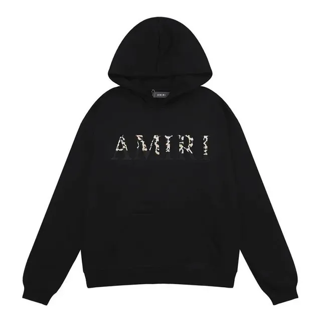 Amiri Hoodie Leopard Logo