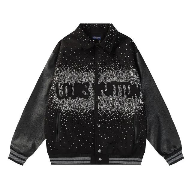 Louis Vuitton Varsity Jacket Crystal-Embellished