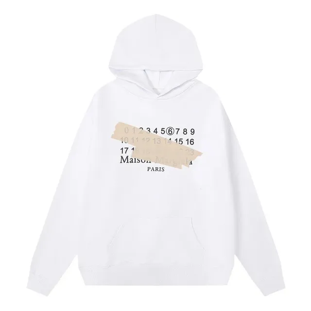Maison Margiela Hooded Sweatshirt Tape Number Print