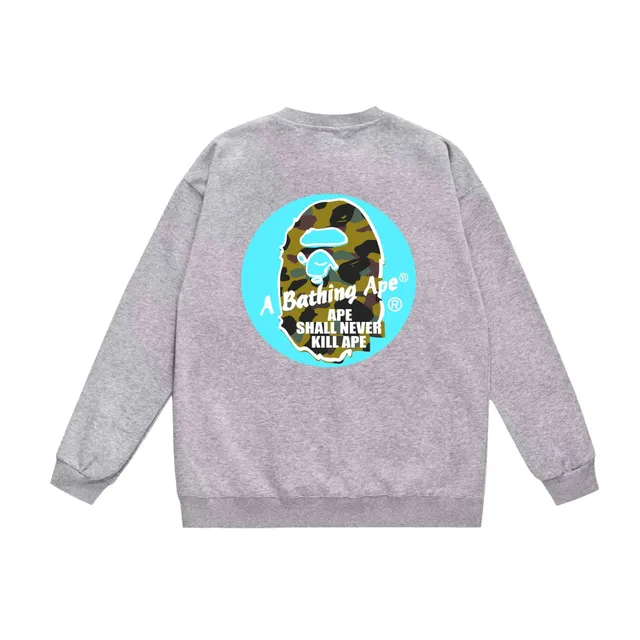 BAPE Crewneck Sweatshirt Camouflage Ape Head Graphic