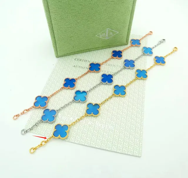 Van Cleef & Arpels Alhambra Bracelet Blue Enamel