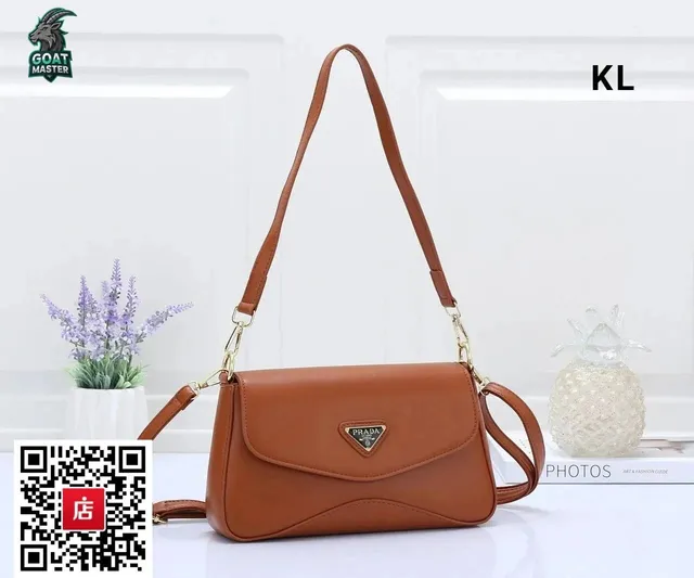 Prada Crossbody Bag Tan Leather