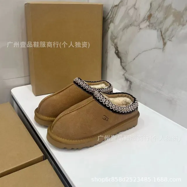 名族风栗色平底