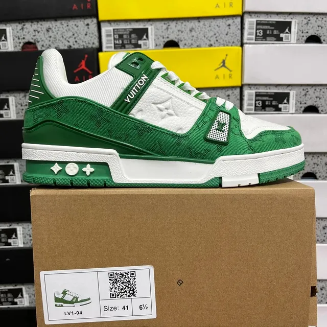 Louis Vuitton LV Trainer Monogram Green