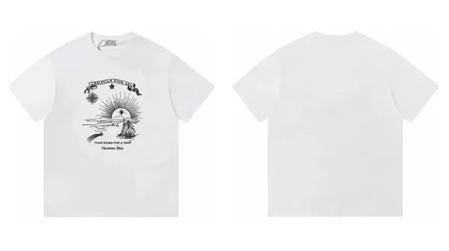 Dior Graphic T-Shirt Sea Print