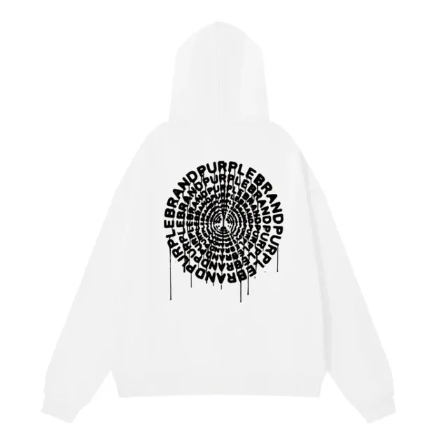 Hooded Sweatshirt Purple Brand Spiral Logo