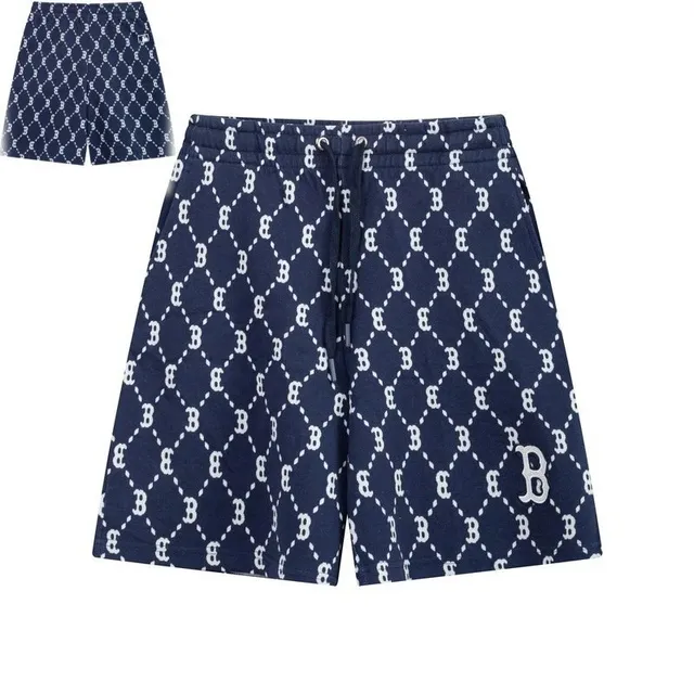 BAPE Diamond Logo Shorts Navy with White B Logo Pattern