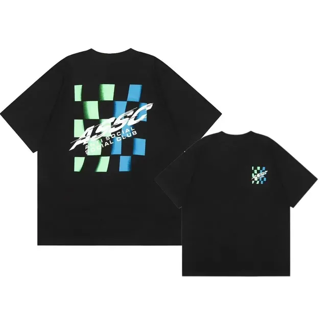 Anti Social Social Club Graphic Tee Checkered Logo