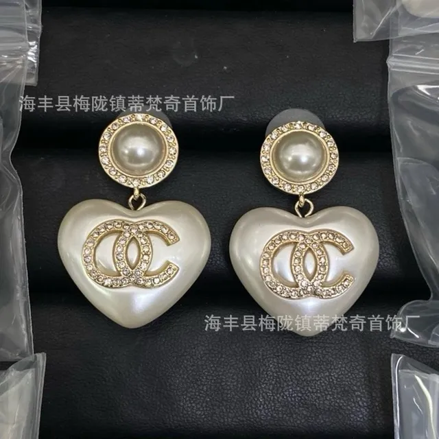 Chanel Heart Earrings