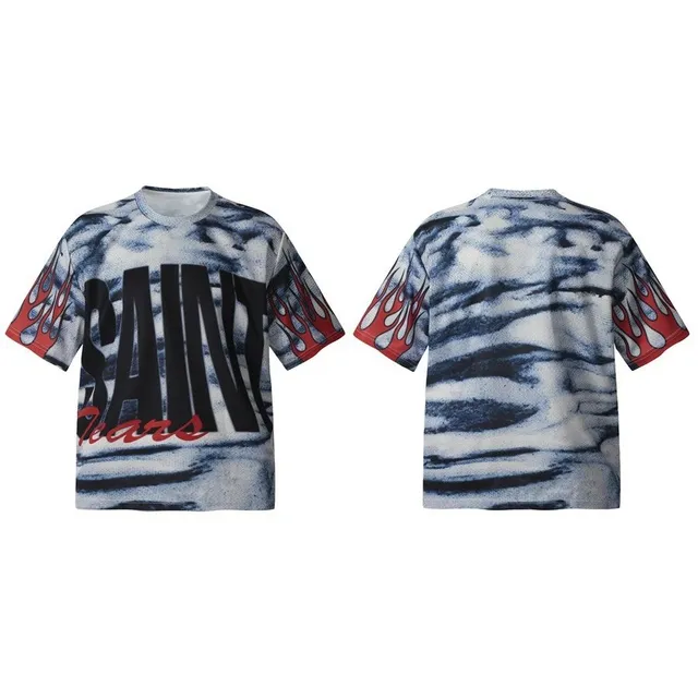 Saint Laurent Graphic T-Shirt Flame Print