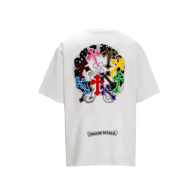 Chrome Hearts Cross Graphic Tee Multicolor Cross Print