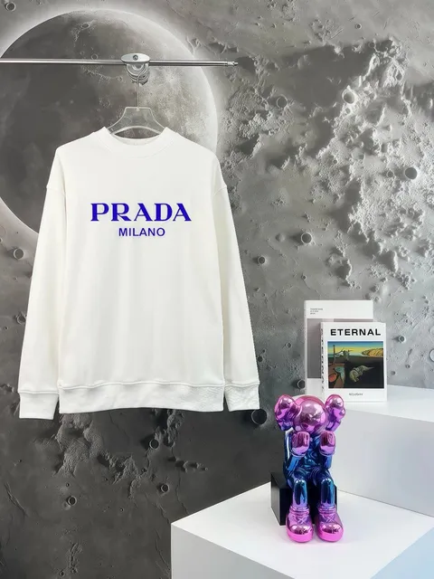 Crewneck Sweatshirt Prada Milano Logo