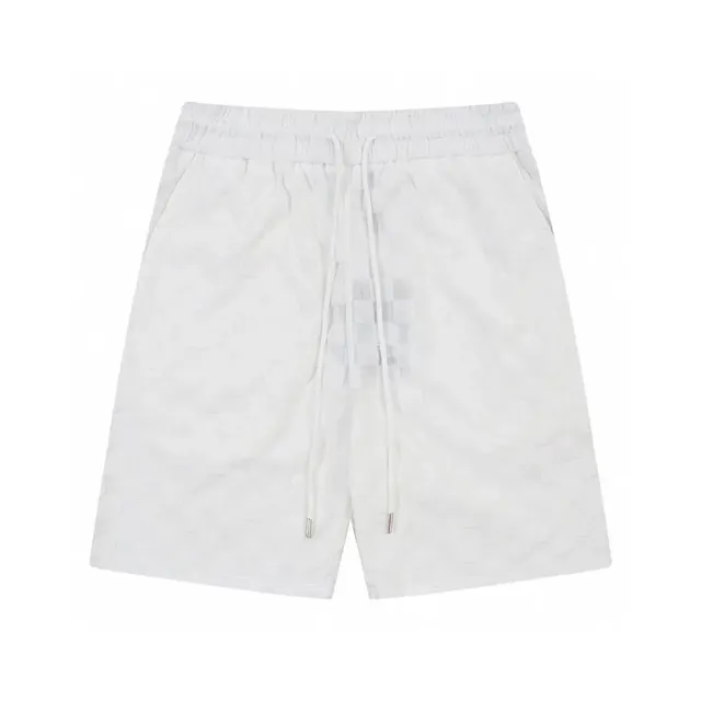 Off-White Checkered Shorts Textured Jacquard