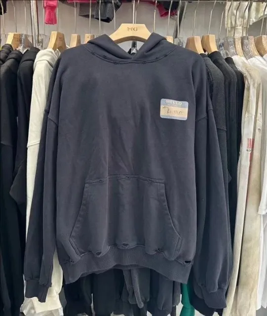 Hooded Sweatshirt Distressed