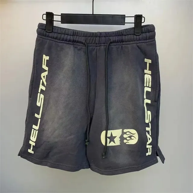 Hellstar Logo Shorts Star Flame Print