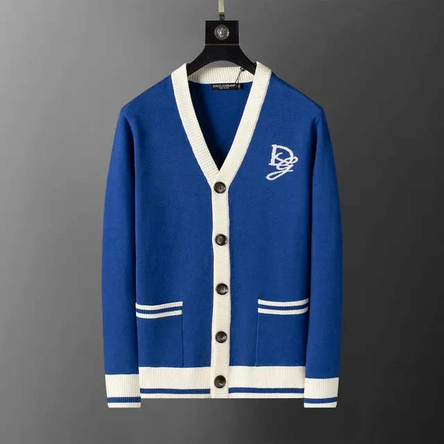 Dior V-Neck Cardigan Contrast Trim