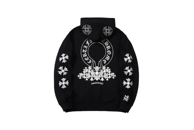 Chrome Hearts Hoodie Cross Logo Print
