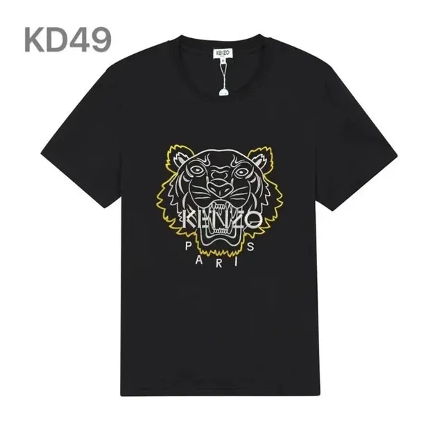 Kenzo Tiger Logo Tee Embroidered Tiger